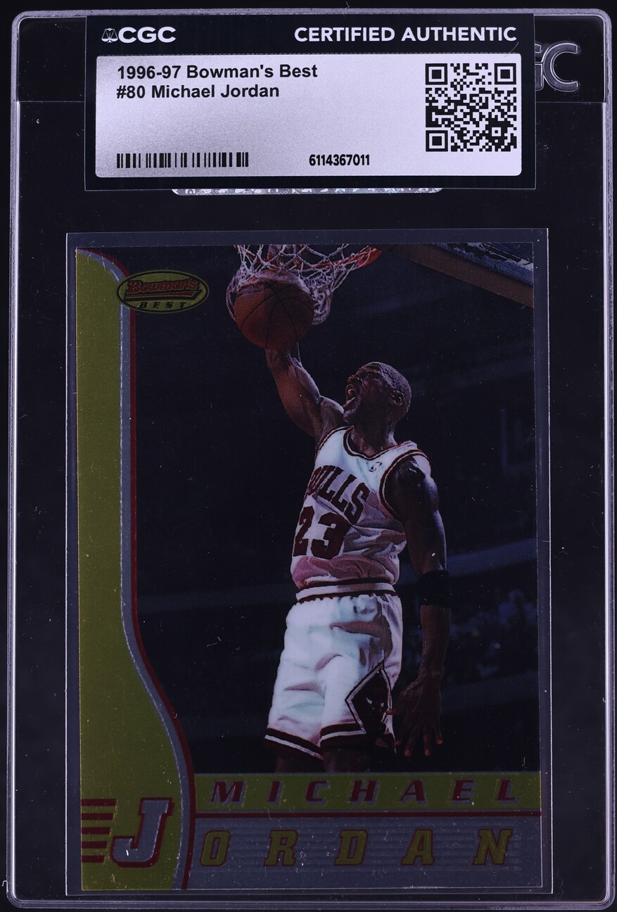 1996 Bowman's Best Michael Jordan #80 CGC AUTH