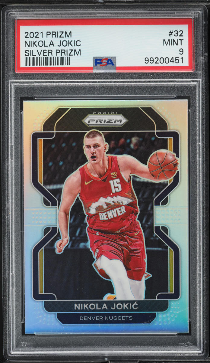 2021 Panini Prizm Silver Nikola Jokic #32 PSA 9 MINT