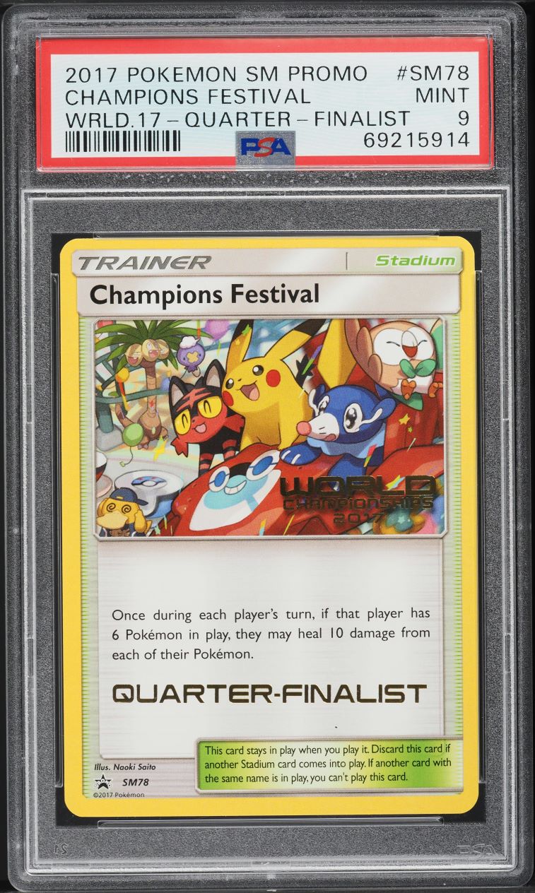 2017 Pokemon SM Black Star Promo Worlds '17 Staff Champions