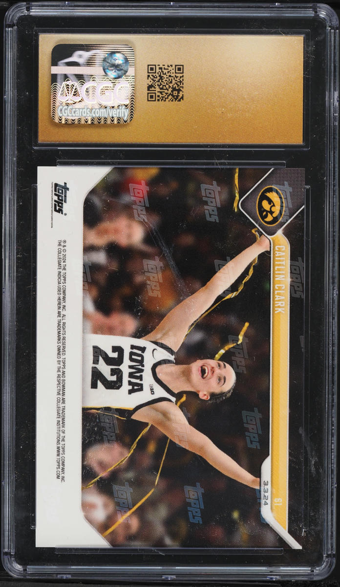 2023 Bowman U Now Caitlin Clark ROOKIE #61 CGC 10 PRISTINE
