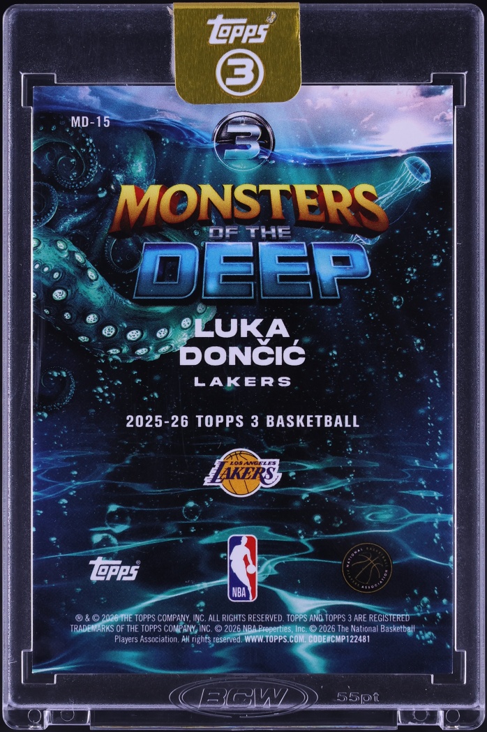2025 Topps Three Monsters Of The Deep Luka Doncic /15 #MD-15