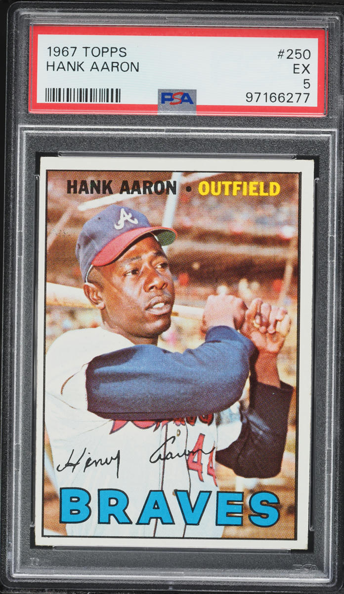 1967 Topps Hank Aaron #250 PSA 5 EX