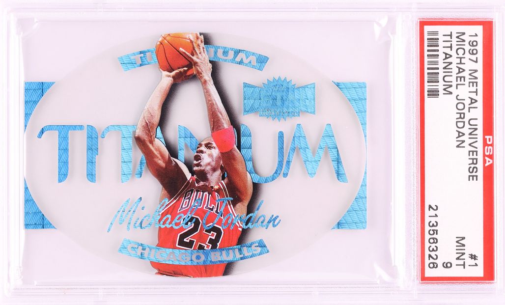 1997 Metal Universe Titanium Die-Cut Michael Jordan #1T PSA 9 MINT