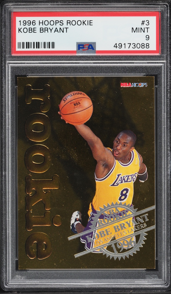 1996 Hoops Kobe Bryant ROOKIE #3 PSA 9 MINT