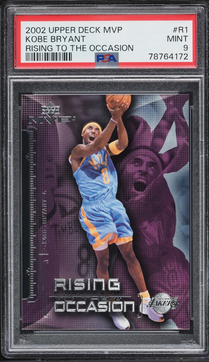 2002 Upper Deck MVP Rising To The Occasion Kobe Bryant #R1 PSA 9 MINT