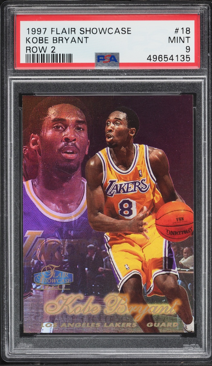 1997 Flair Showcase Row 2 Kobe Bryant #18 PSA 9 MINT