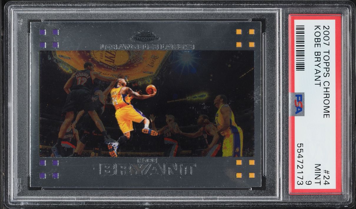 2007 Topps Chrome Kobe Bryant #24 PSA 9 MINT