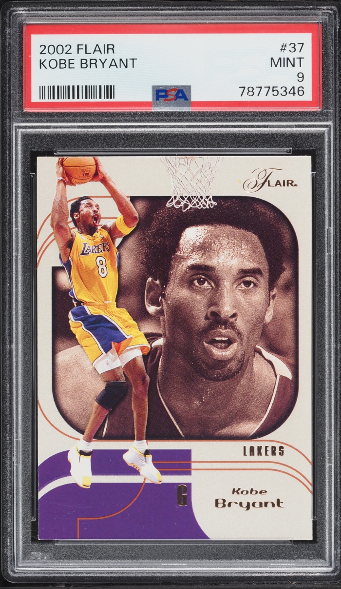 2002 Flair Basketball Kobe Bryant #37 PSA 9 MINT