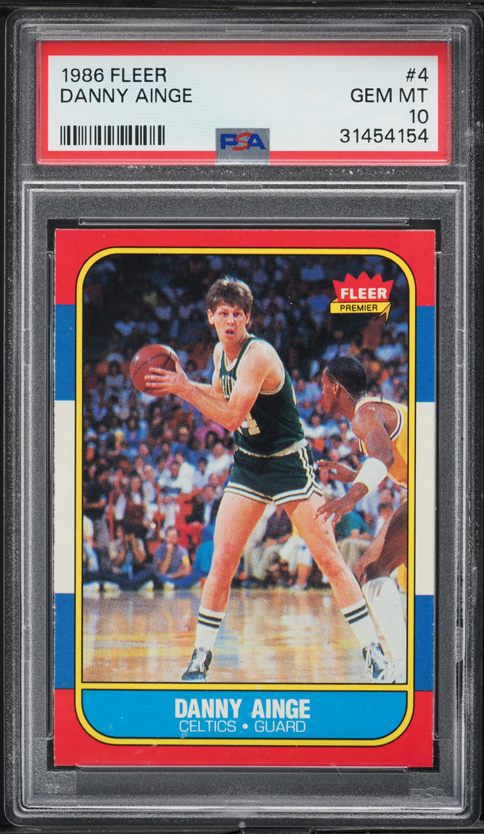 1986 Fleer Basketball Danny Ainge #4 PSA 10 GEM MINT
