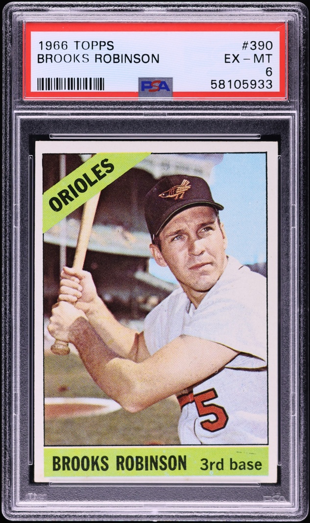 1966 Topps Brooks Robinson #390 PSA 6 EXMT