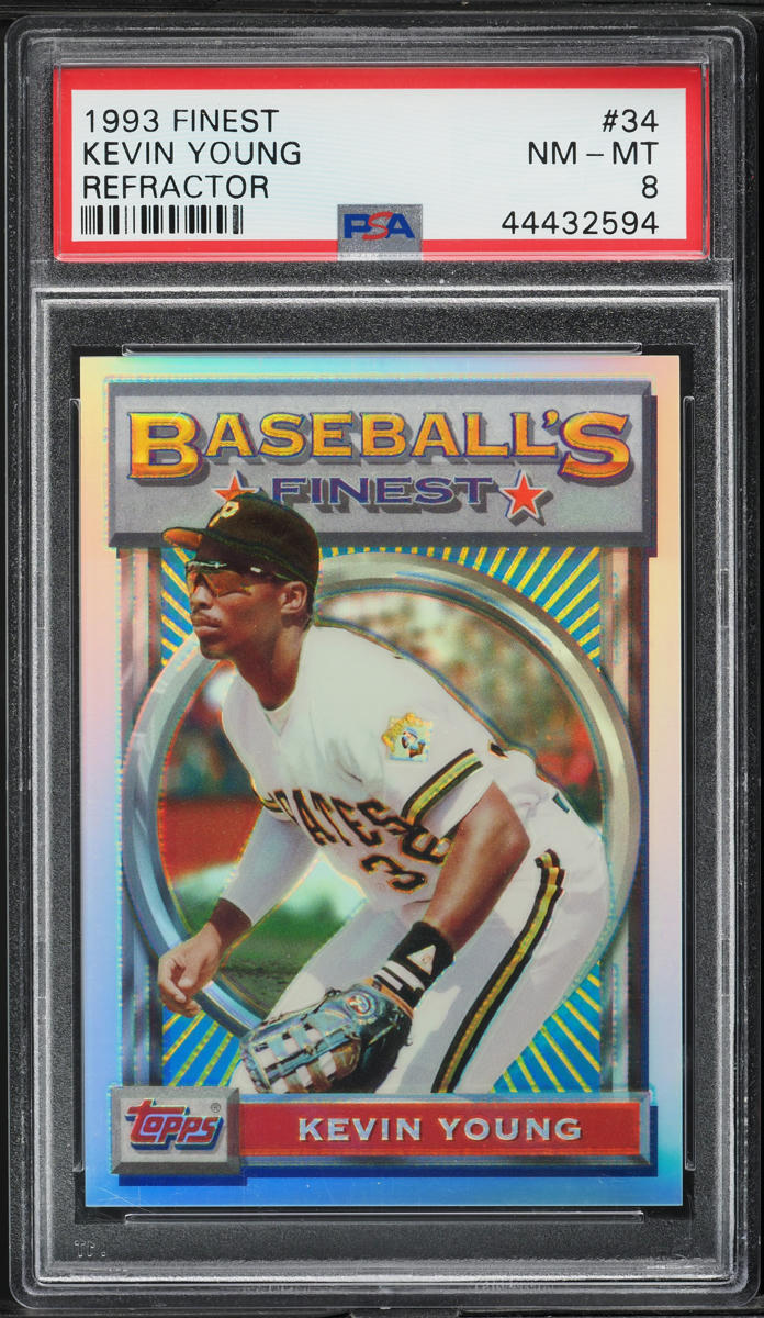 1993 Finest Refractor Kevin Young #34 PSA 8 NM-MT