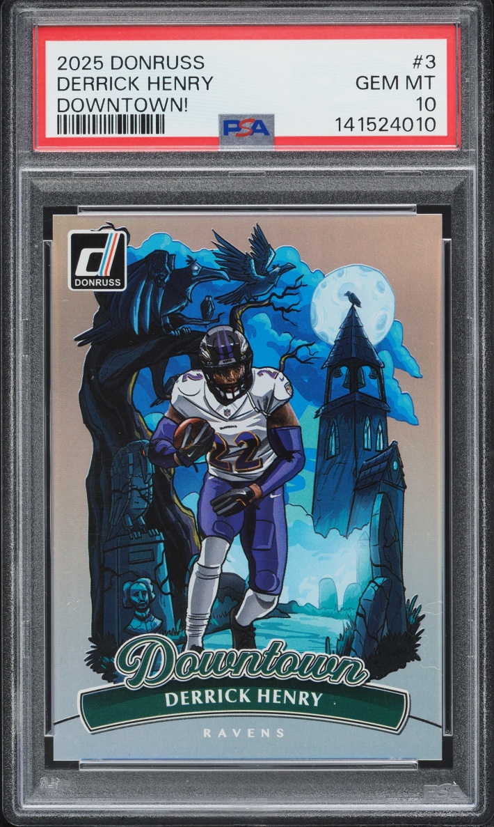 2025 Donruss Downtown Derrick Henry #3 PSA 10 GEM MINT