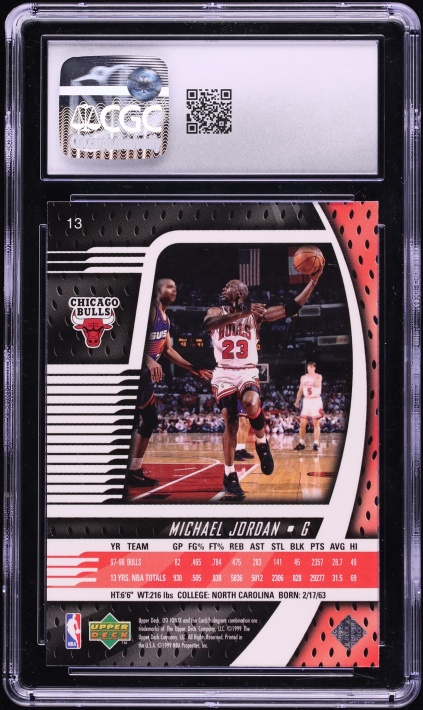 1998 Upper Deck Ionix Michael Jordan #13 CGC 10 GEM MINT