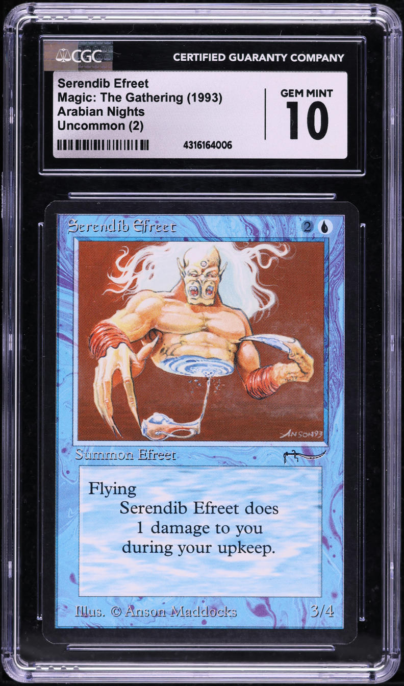 1993 Magic The Gathering MTG Arabian Nights Serendib Efreet CGC 10 GEM MINT