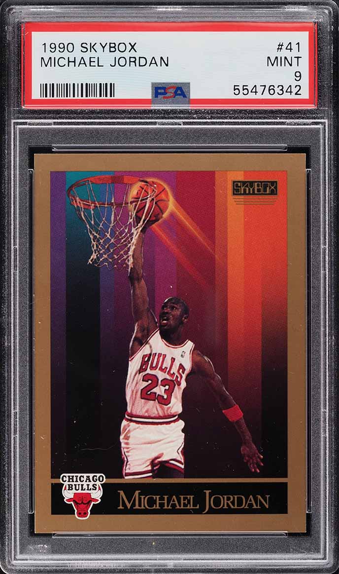 1990 Skybox Basketball Michael Jordan #41 PSA 9 MINT