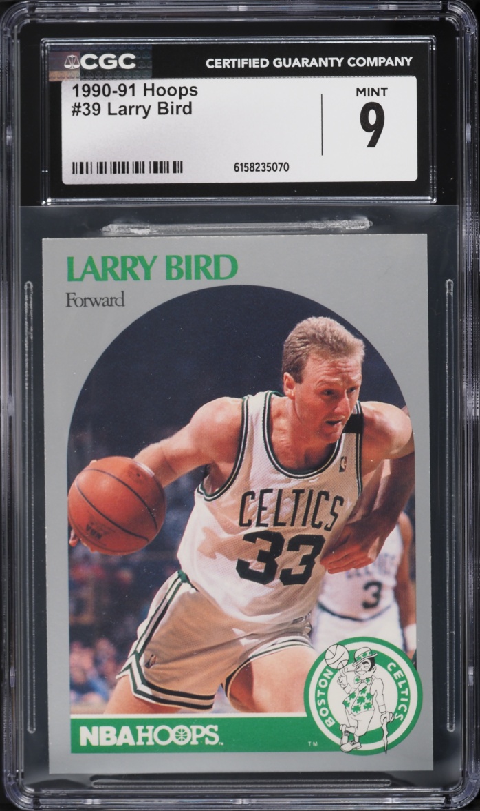 1990 Hoops Larry Bird #39 CGC 9 MINT