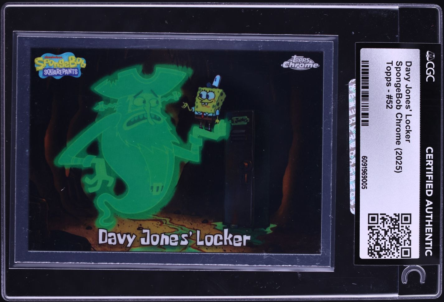2025 Topps SpongeBob Chrome Davy Jones' Locker #52 CGC AUTH