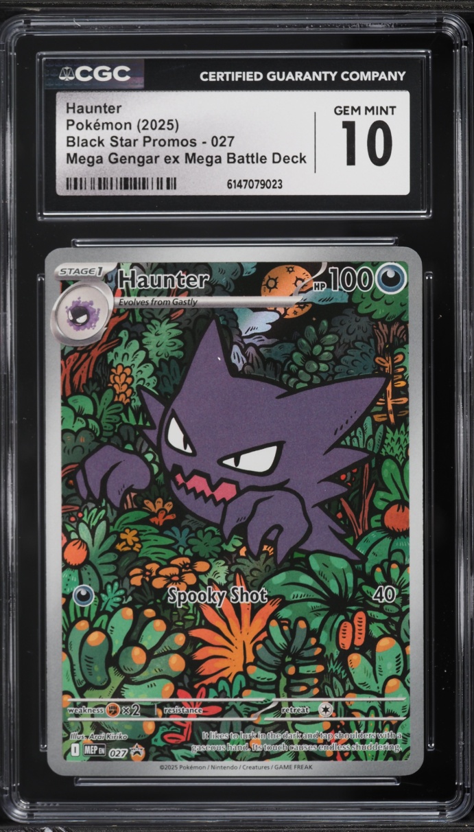 2025 Pokemon Mega Evolution Promo Mega Gengar Ex Battle Deck Full Art Haunter #27 CGC 10 GEM
