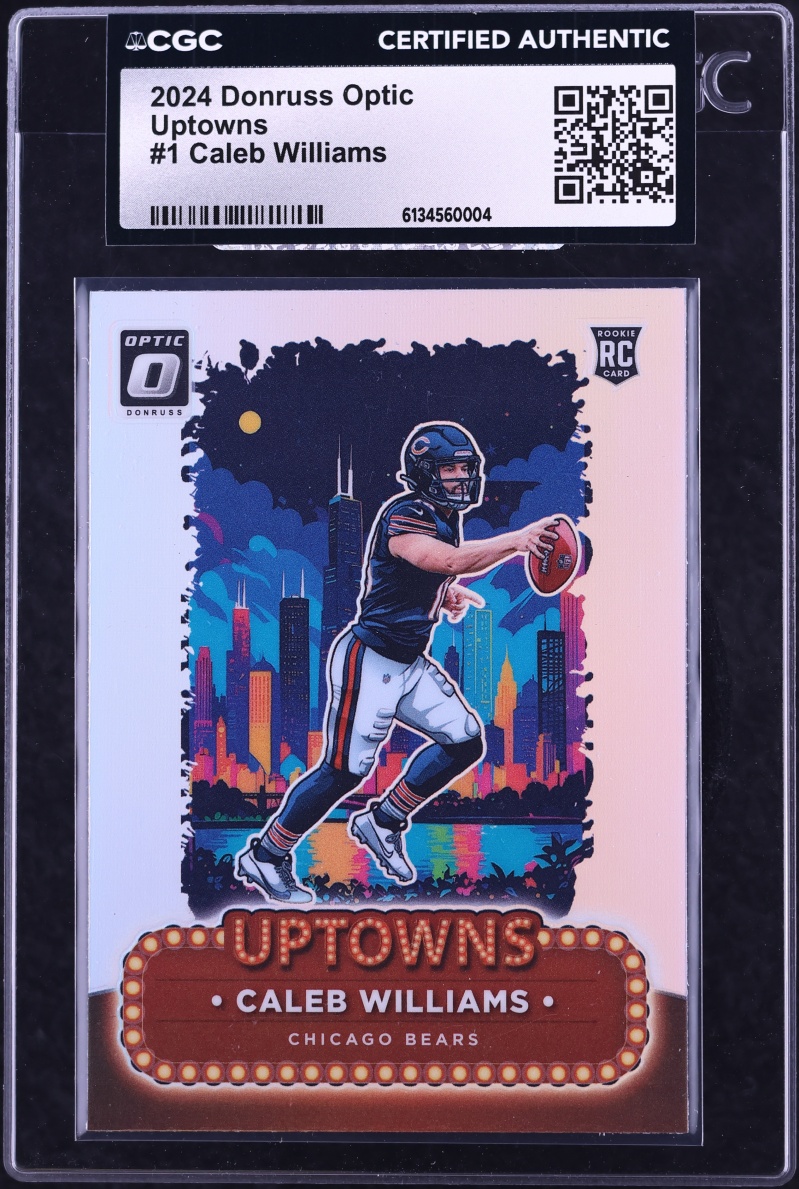 2024 Donruss Optic Uptowns Prizm Caleb Williams ROOKIE #1 CGC AUTH