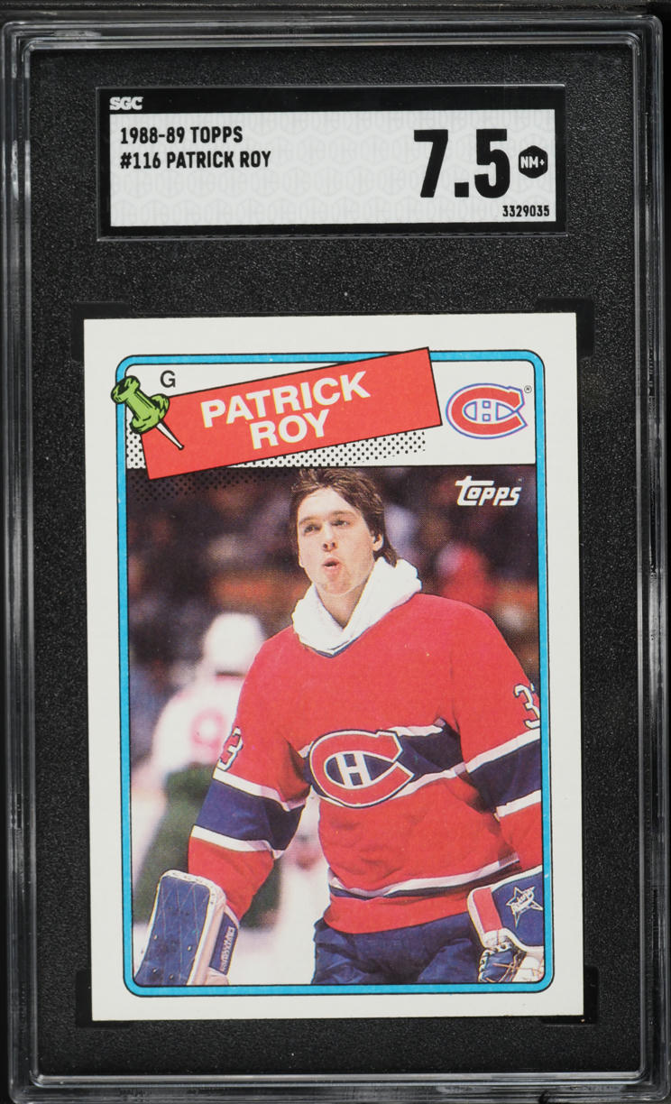 1988 Topps Hockey Patrick Roy #116 SGC 7.5 NRMT+