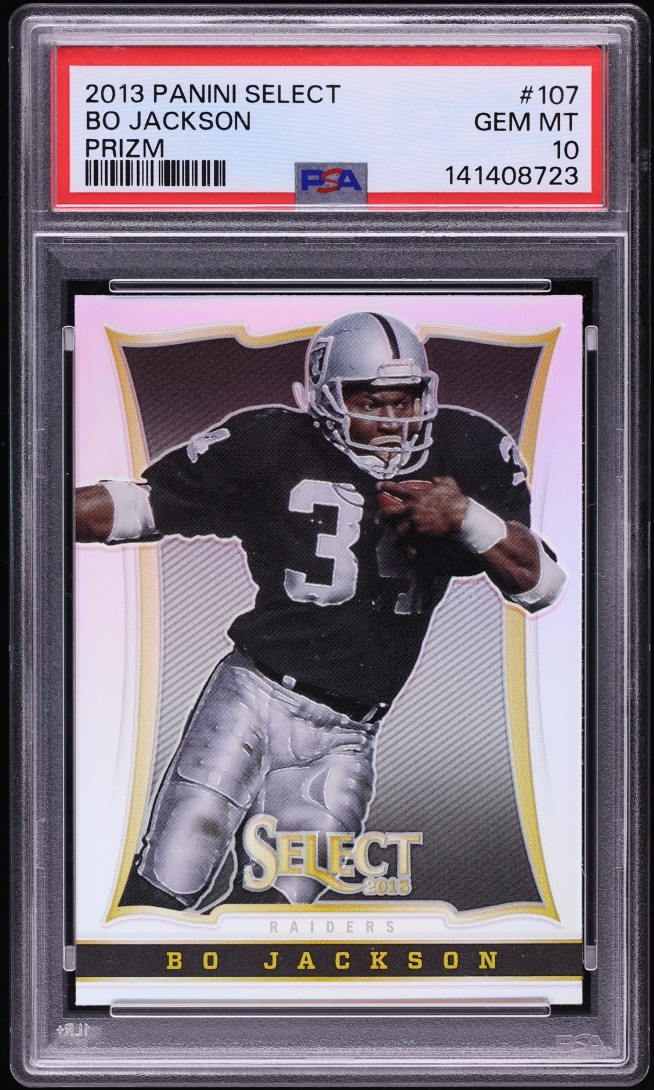 2013 Select Prizm Bo Jackson #107 PSA 10 GEM MINT