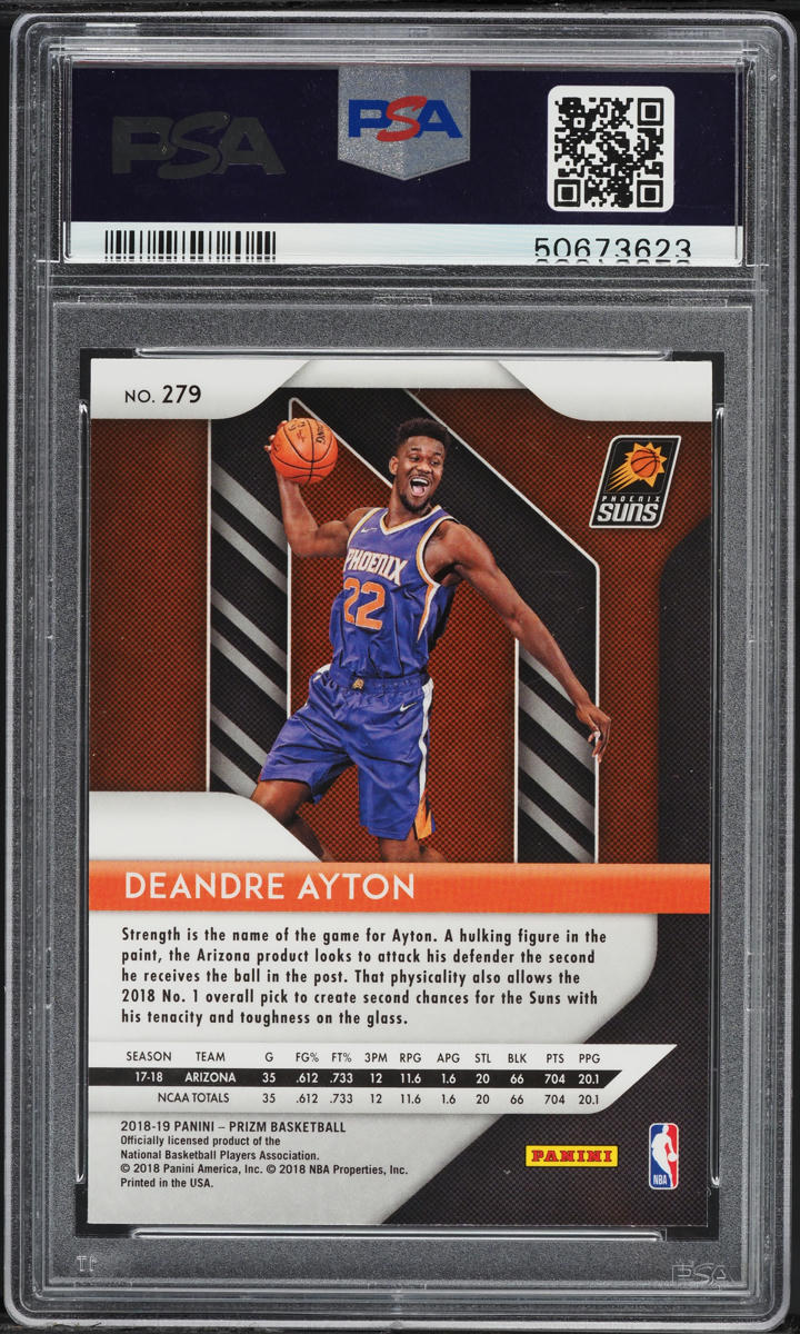 その他 2018 Panini Prizm Deandre ayton Psa10! 2018 Panini Prizm DeAndre Ayton ROOKIE #279 PSA 10 GEM MINT on