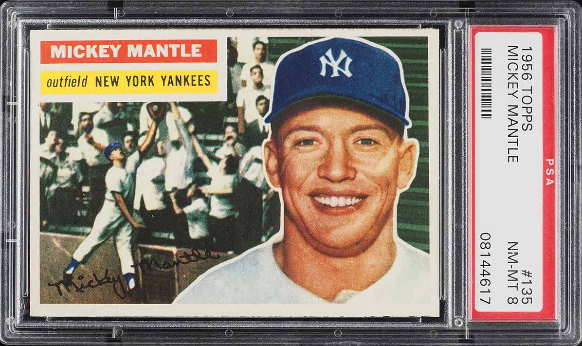 1956 Topps Mickey Mantle #135 PSA 8 NM-MT