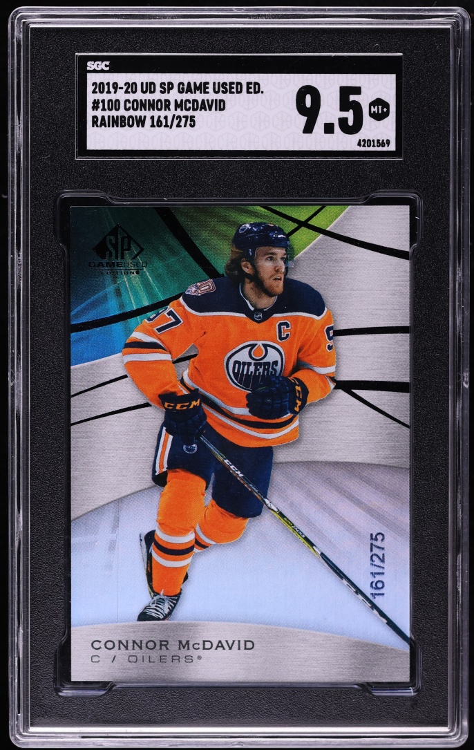 2019 SP Game Used Rainbow Connor McDavid /275 #100 SGC 9.5 MINT+