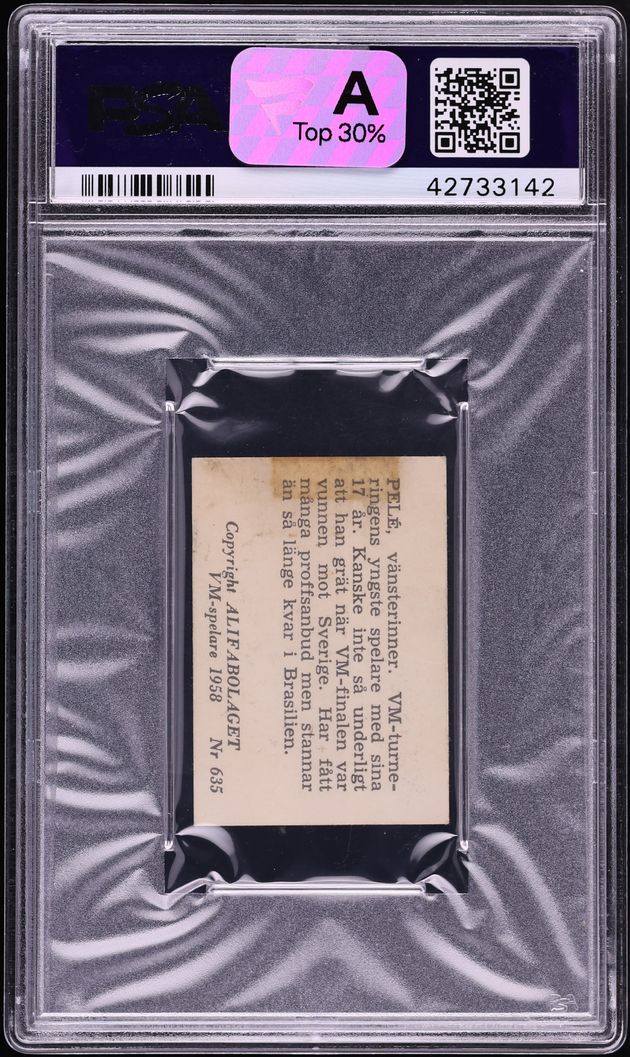 Carte Pele Originale Bergmann - Carte Autographe Non Certifiée - Occasion Collection Football