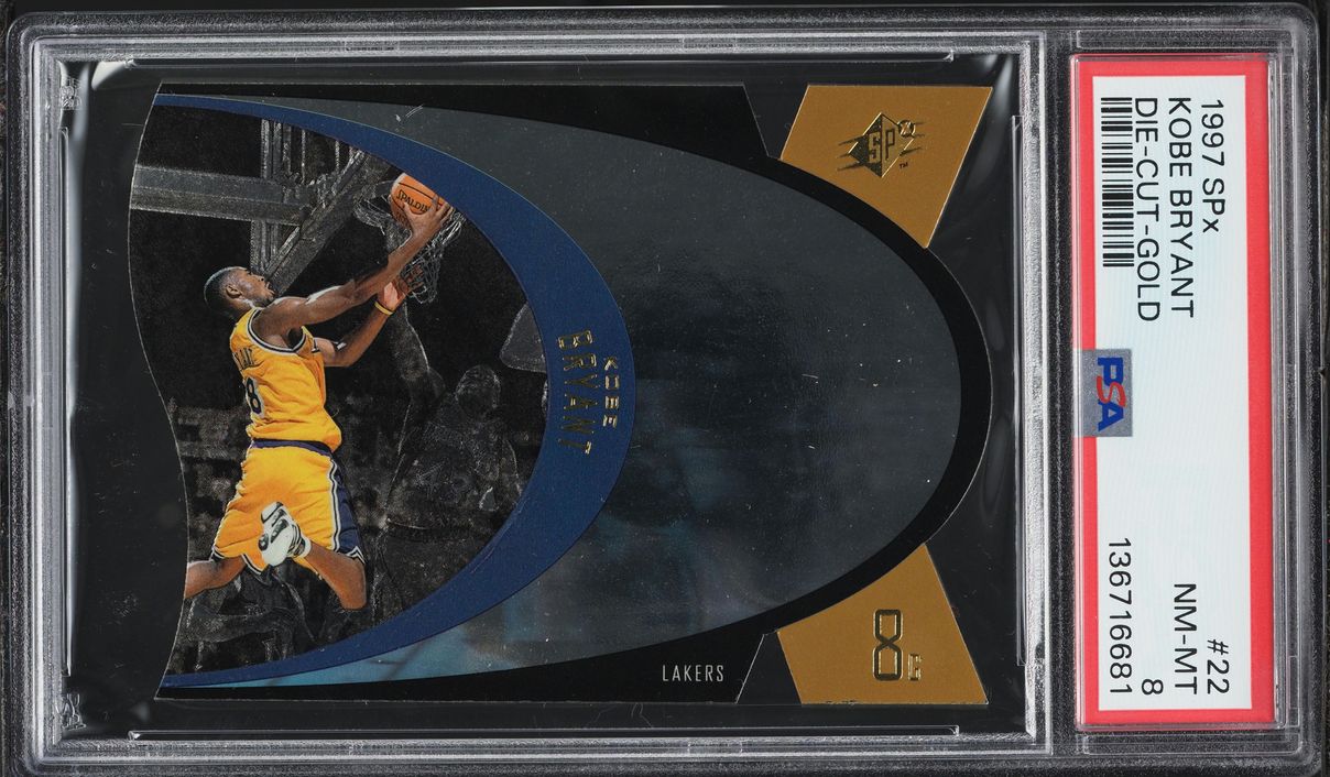 1997 SPx Gold Die-Cut Kobe Bryant #22 PSA 8 NM-MT