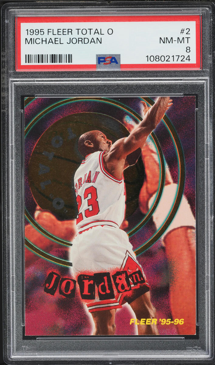 1995 Fleer Total O Michael Jordan #2 PSA 8 NM-MT