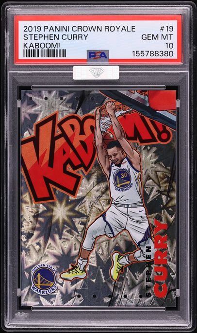 2019 Crown Royale Kaboom! Stephen Curry #19 MBA PSA 10 GEM MINT