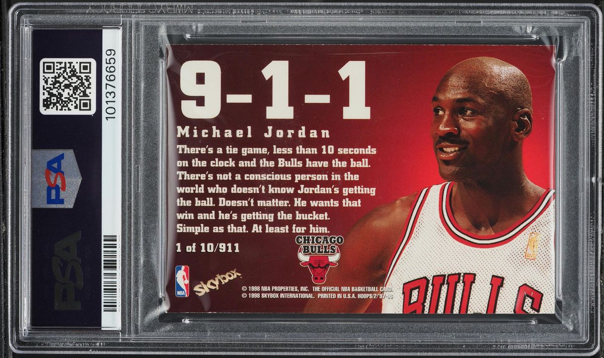 1997 Hoops 911 Michael Jordan #1 PSA 5 EX