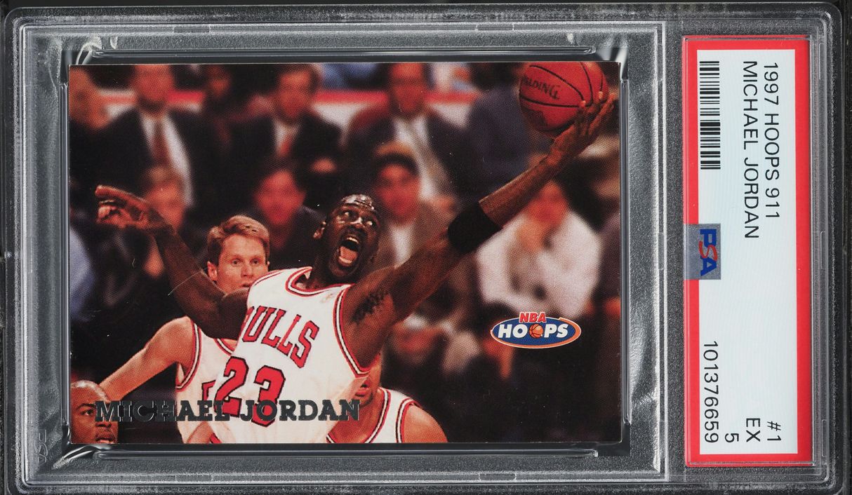 1997 Hoops 911 Michael Jordan #1 PSA 5 EX