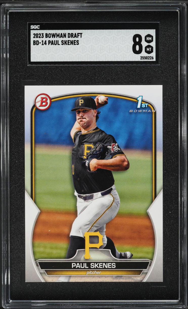 2023 Bowman Draft Paul Skenes PROSPECT #BD-14 SGC 8 NM-MT