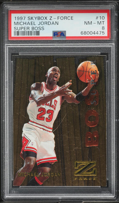 1997 Metal Universe Titanium Die-Cut Michael Jordan #T1 PSA 8 NM