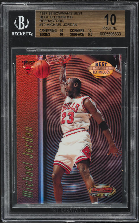 1997 Bowman's Best Atomic Refractor Michael Jordan #96 BGS