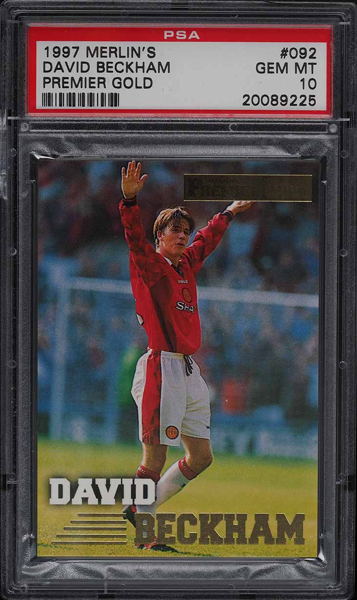 2020 Panini Prizm Premier League Club Purple David Beckham AUTO