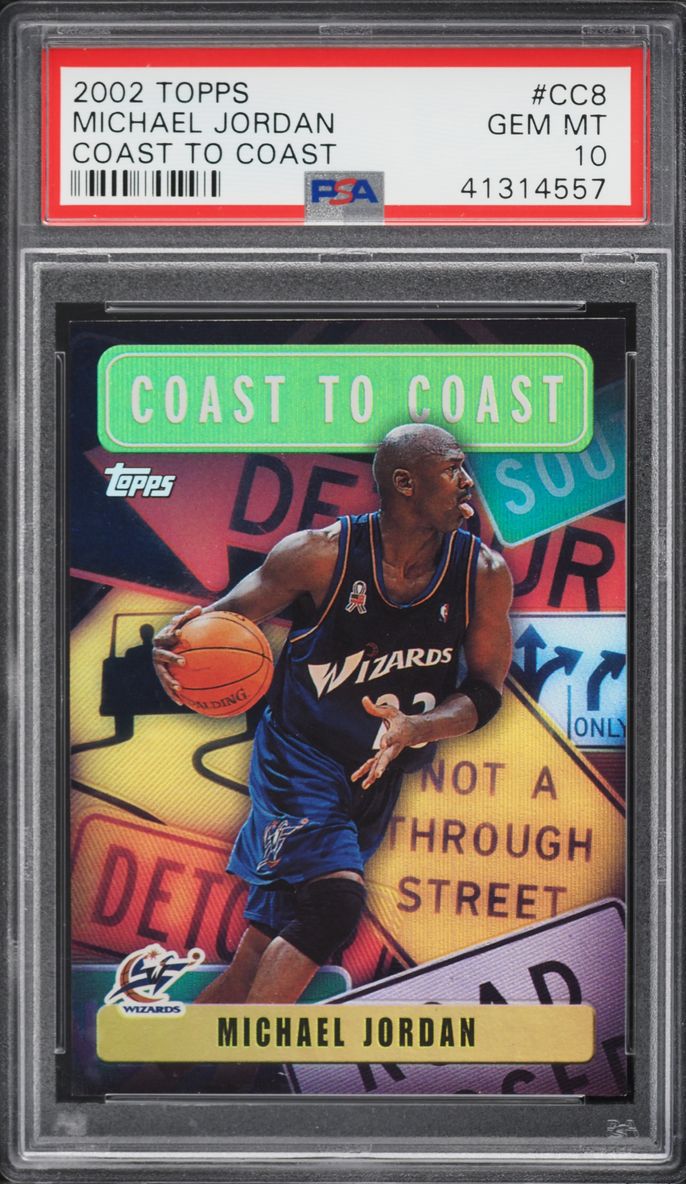 2002 Topps Coast To Coast Michael Jordan #CC8 PSA 10 GEM MINT