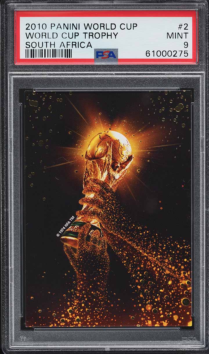 2010 Panini World Cup South Africa World Cup Trophy #2 PSA 9 MINT