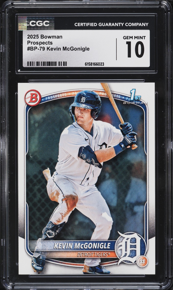 2025 Bowman Kevin McGonigle PROSPECT #BP-79 CGC 10 GEM MINT