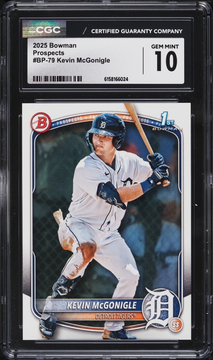 2025 Bowman Kevin McGonigle PROSPECT #BP-79 CGC 10 GEM MINT