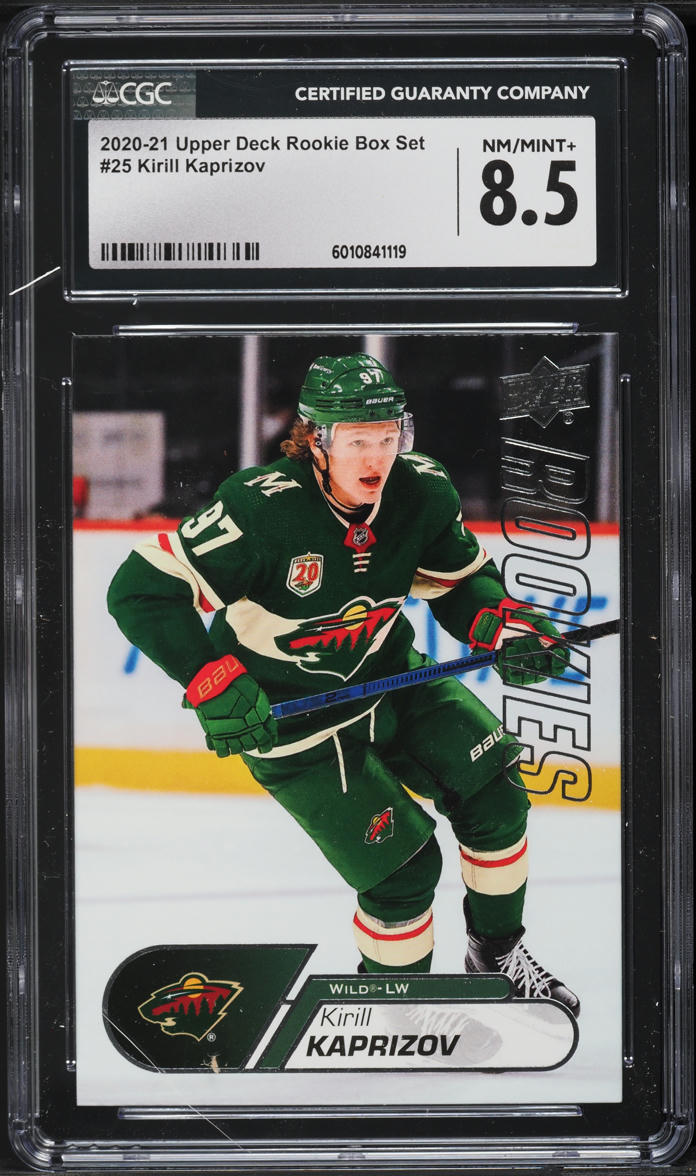 2020 Upper Deck Box Set Kirill Kaprizov ROOKIE #25 CGC 8.5 NM-MT+