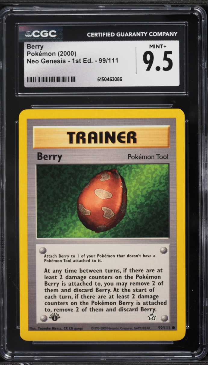 2000 Pokemon Neo Genesis 1st Edition Berry #99 CGC 9.5 MINT+