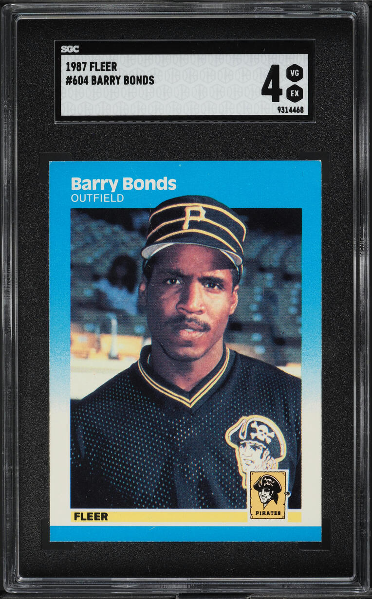 1987 Fleer Barry Bonds ROOKIE #604 SGC 4 VGEX