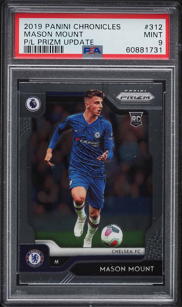 2019 Panini Chronicles Prizm Update Mason Mount ROOKIE #312 PSA 9 MINT