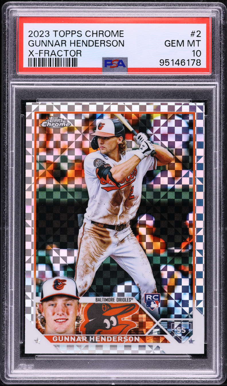 2023 Topps Chrome Xfractor Gunnar Henderson ROOKIE #2 PSA 10 GEM MINT - Photo 1
