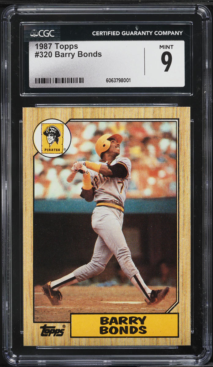 1987 Topps Barry Bonds ROOKIE #320 CGC 9 MINT