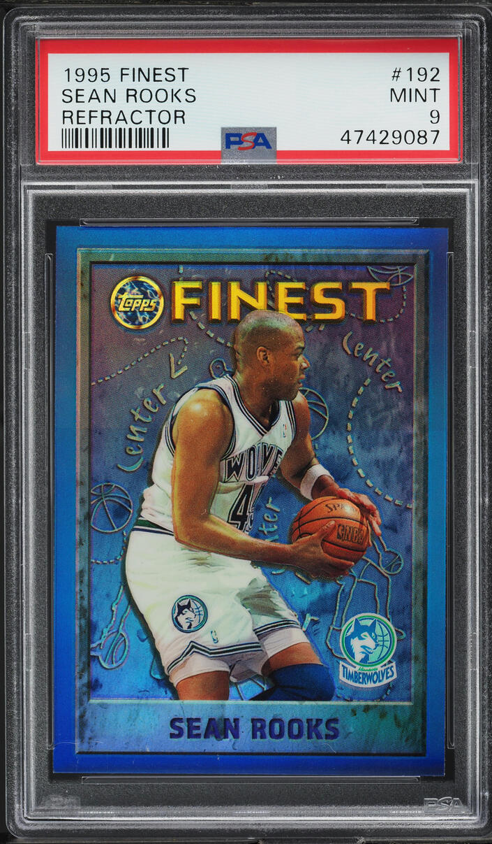 1995 Finest Refractor Sean Rooks #192 PSA 9 MINT