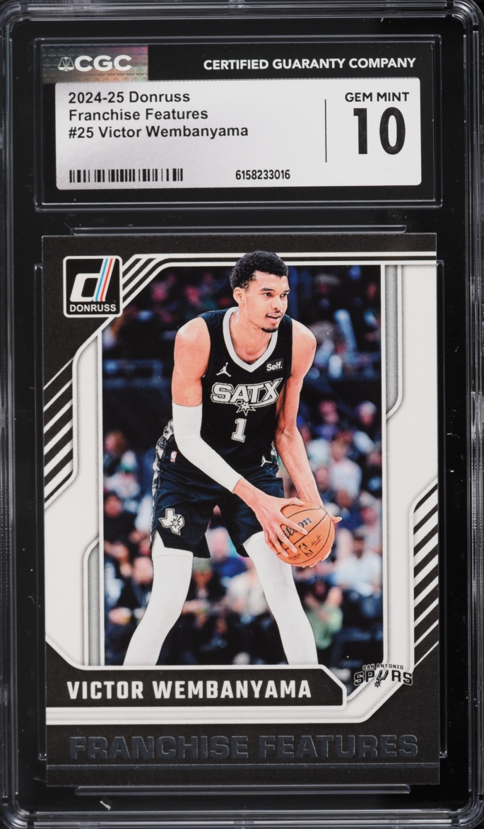 2024 Donruss Franchise Features Victor Wembanyama #25 CGC 10 GEM MINT
